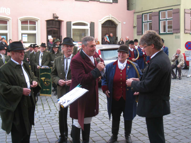 Gemeinsames Konzert mit anderen Naturhorngruppen zum 10-jährigen Jubiläum der Reiterlichen Jagdhornbläser Dinkelsbühl 2012