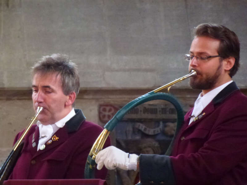 Festgottesdienst zum 10-jährigen Jubiläum der Reiterlichen Jagdhornbläser Dinkelsbühl 2012